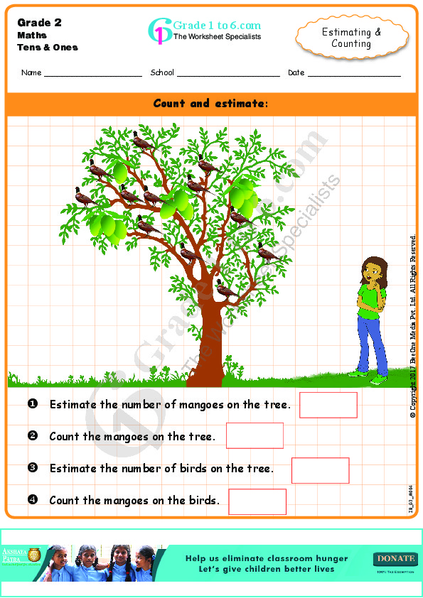 Free Math Worksheets for grade 2 | IB | CBSE | K12