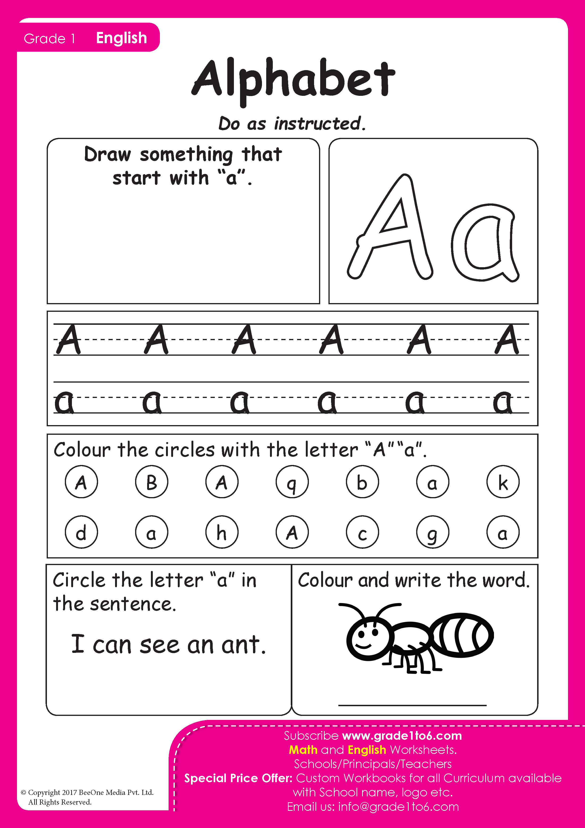 Alphabet Tracing Worksheets