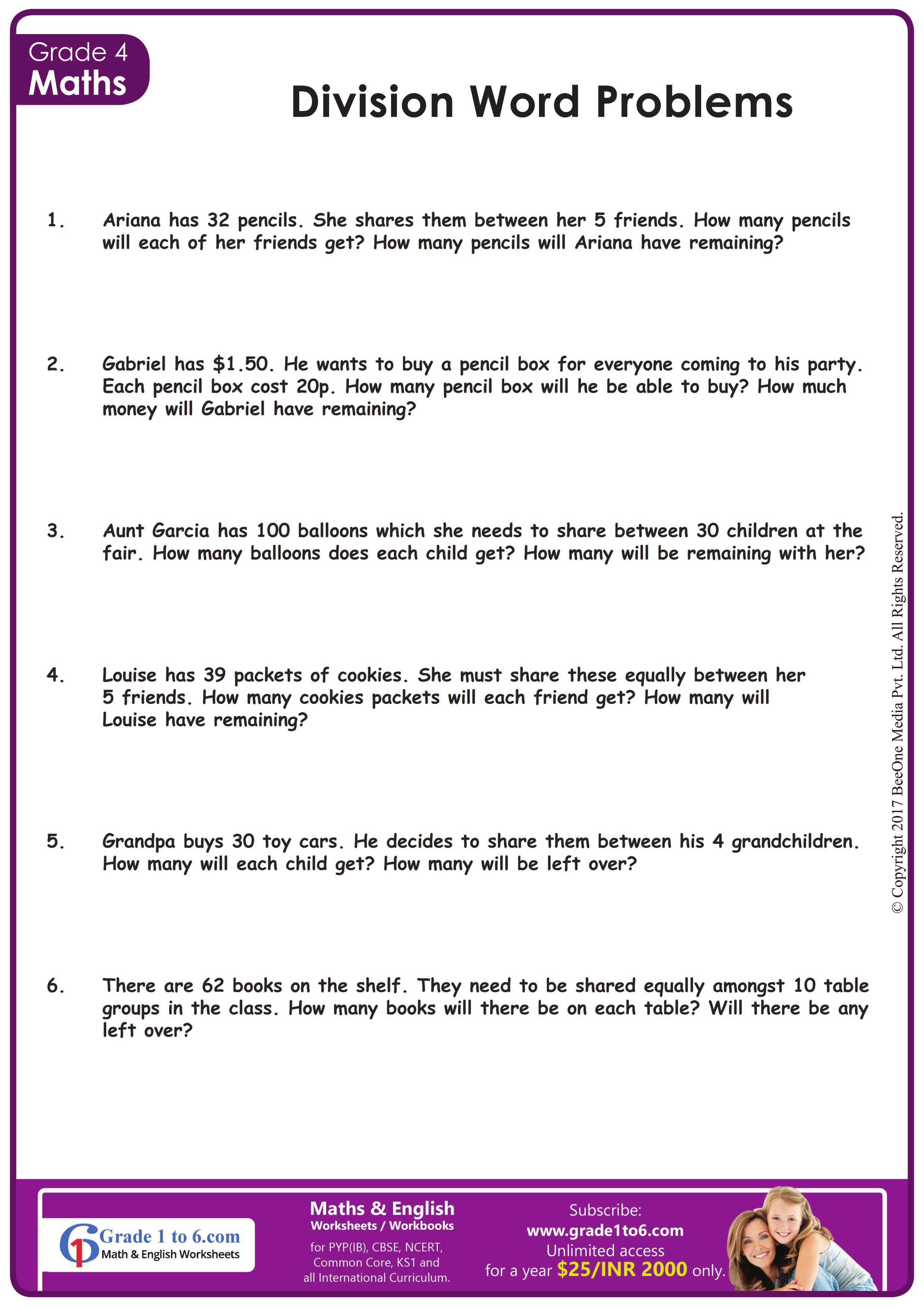 grade 4 problem solving pdf