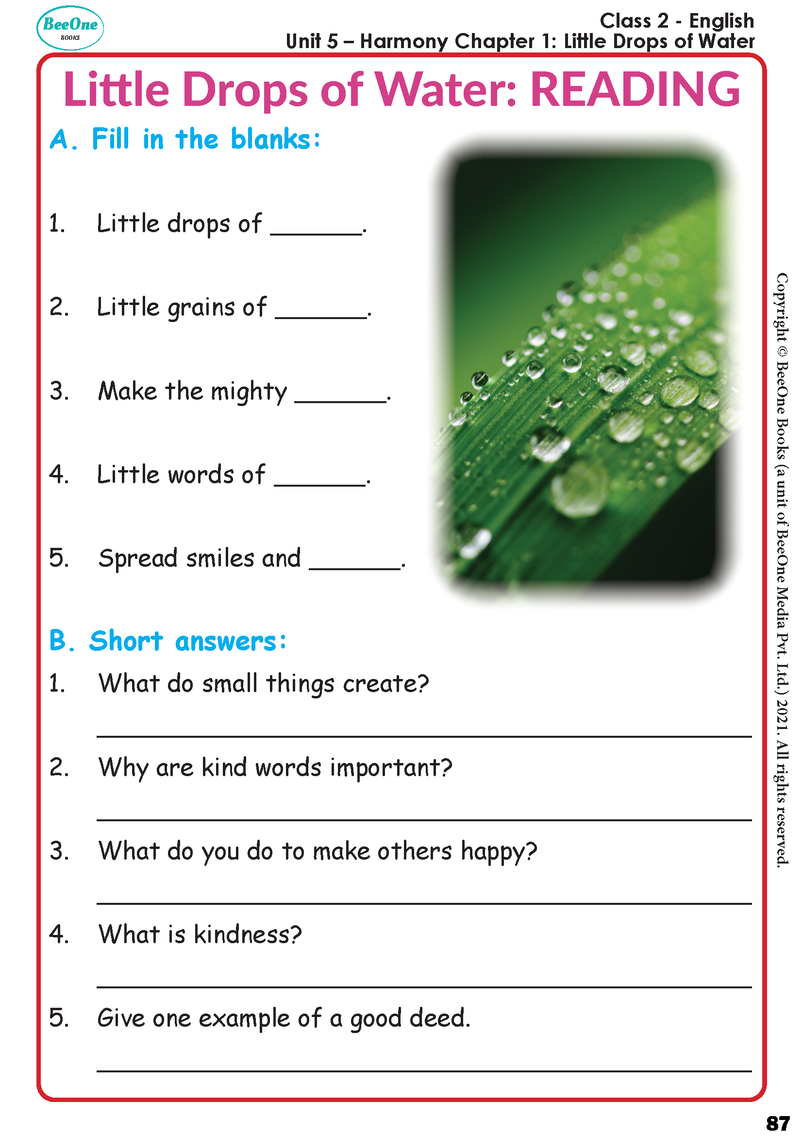 Chapter 12 Little Drops of Water