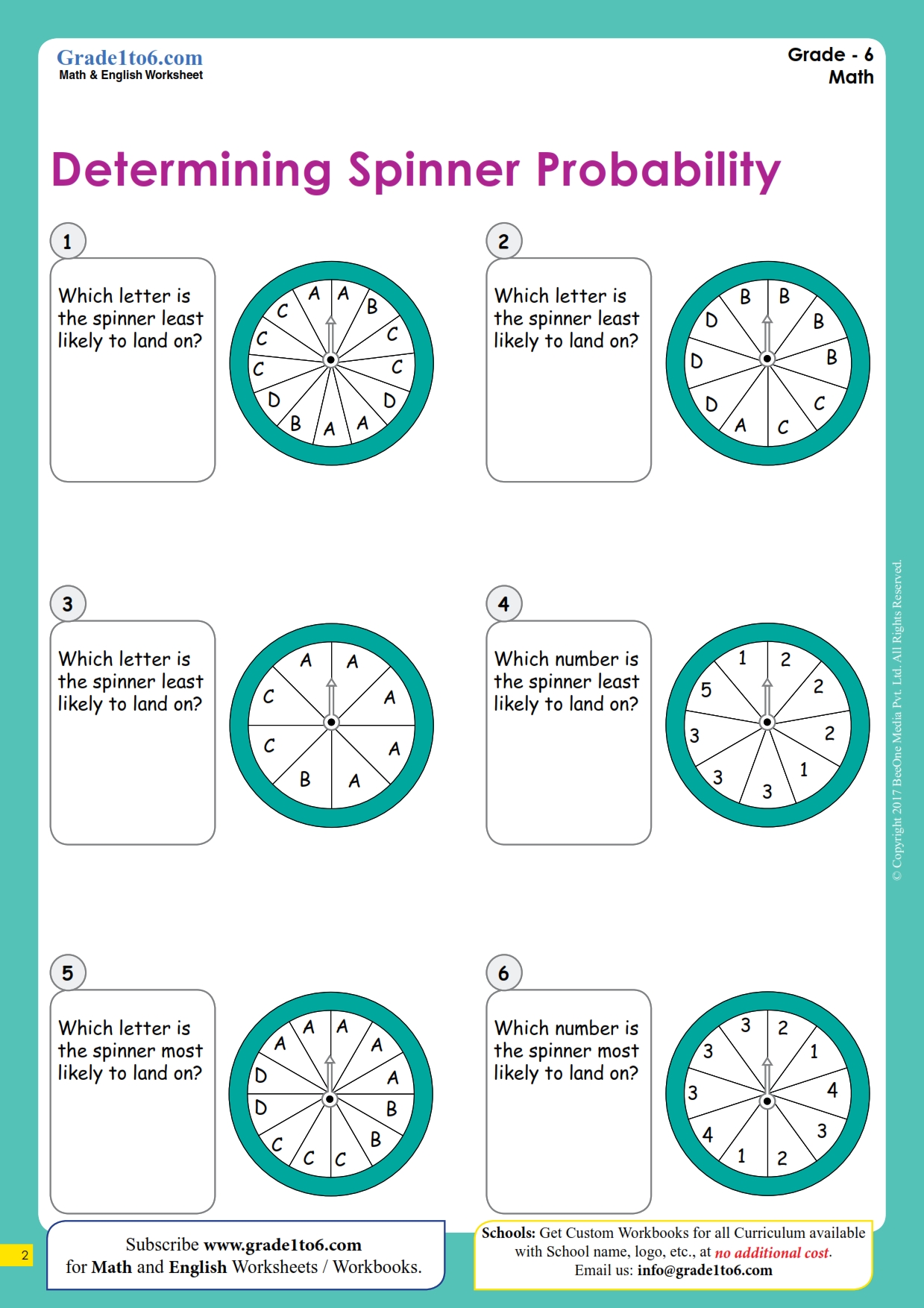spinner-probability-worksheets-grade1to6