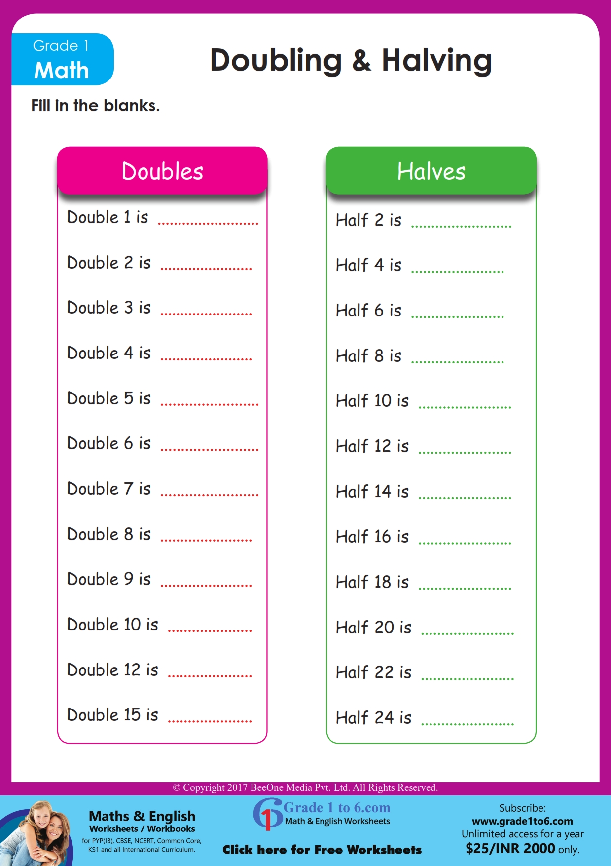 doubling-and-halving-worksheets-grade1to6