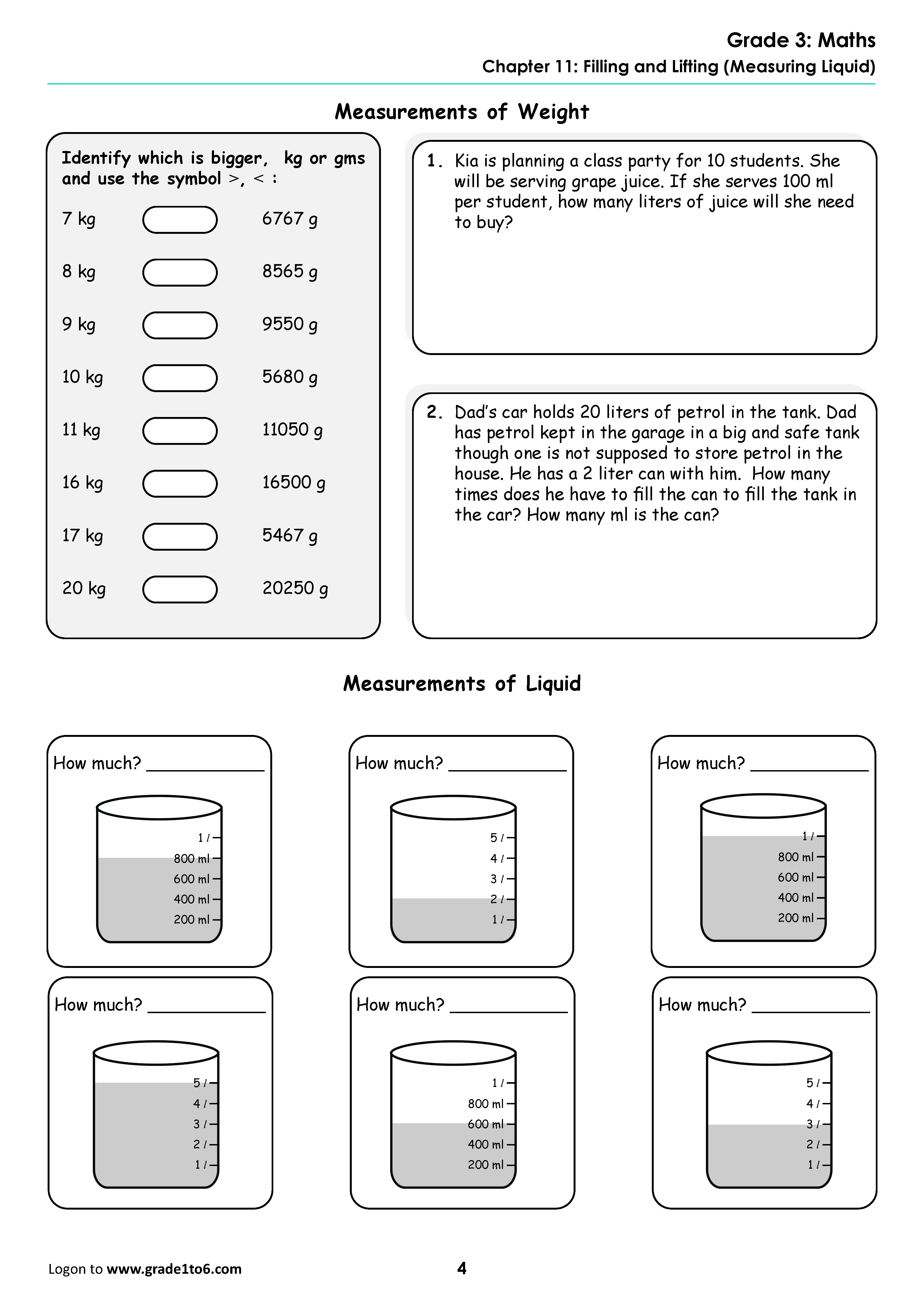 Chapter 11 Filling and Lifting
