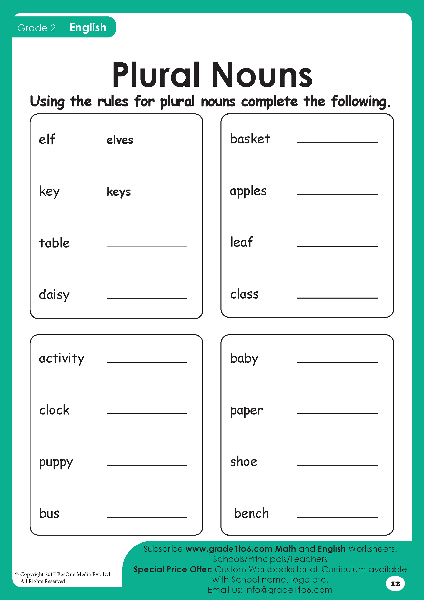 Plural Nouns