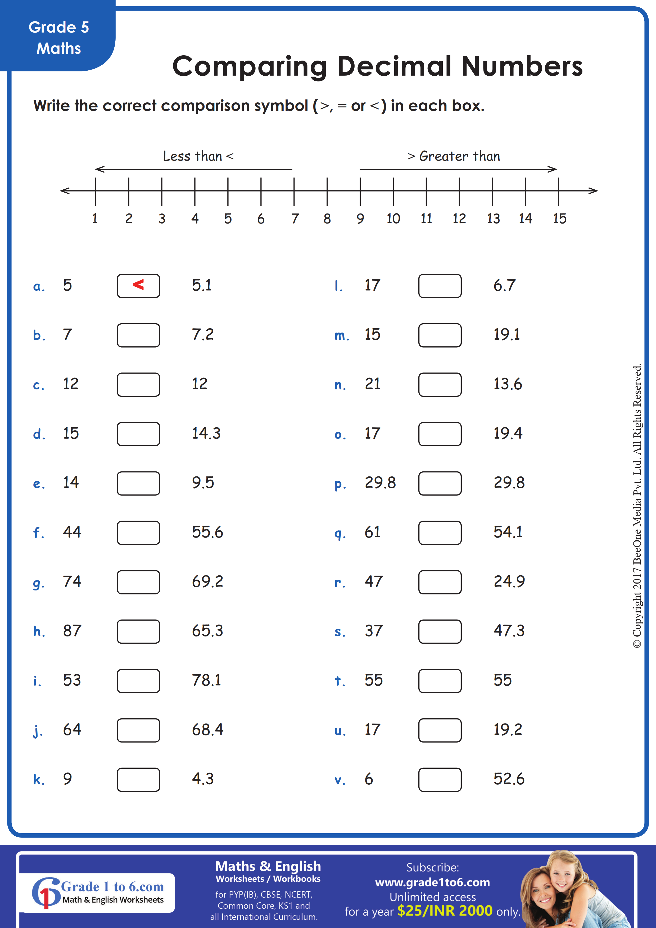 comparing-decimals-worksheets-grade1to6