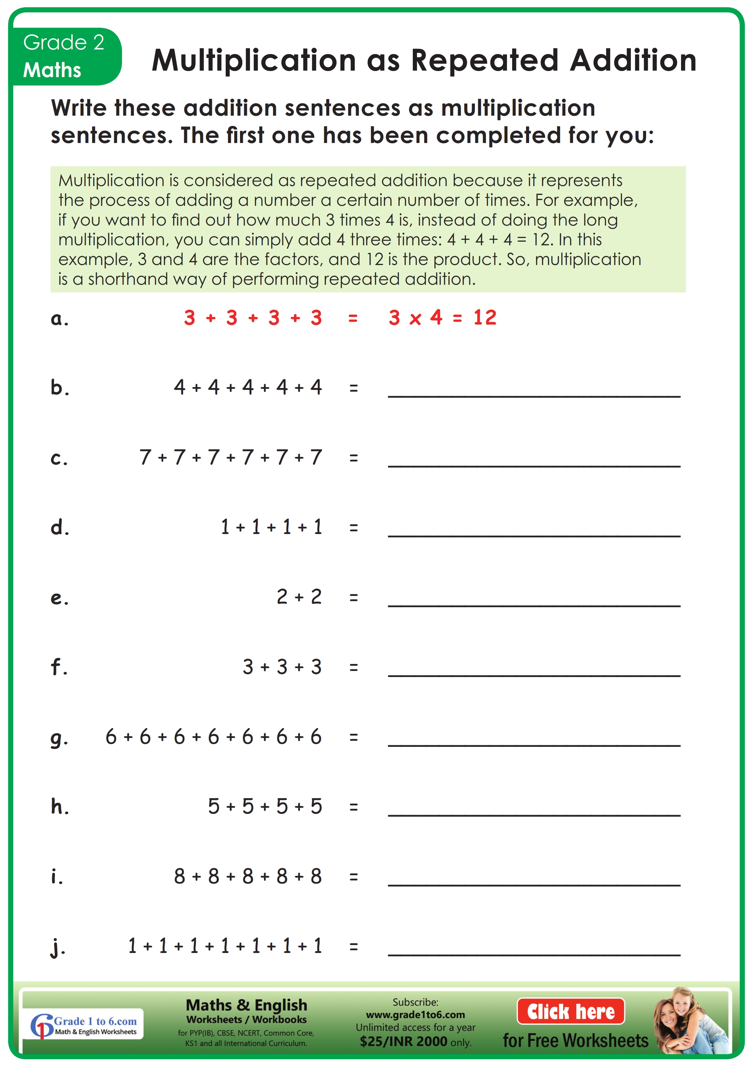 multiplication-as-repeated-addition-worksheet-grade1to6