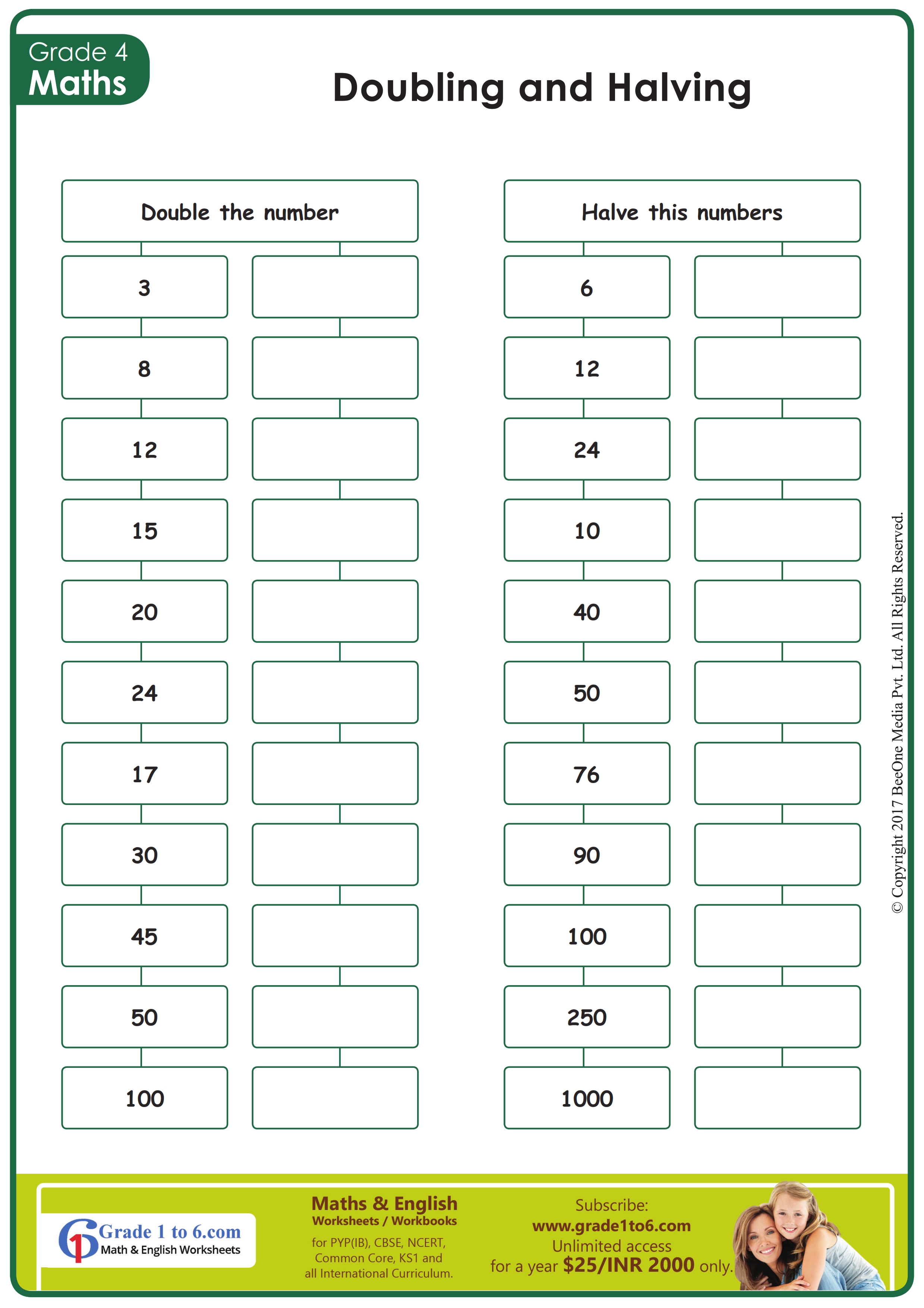doubling-halving-worksheet-grade1to6