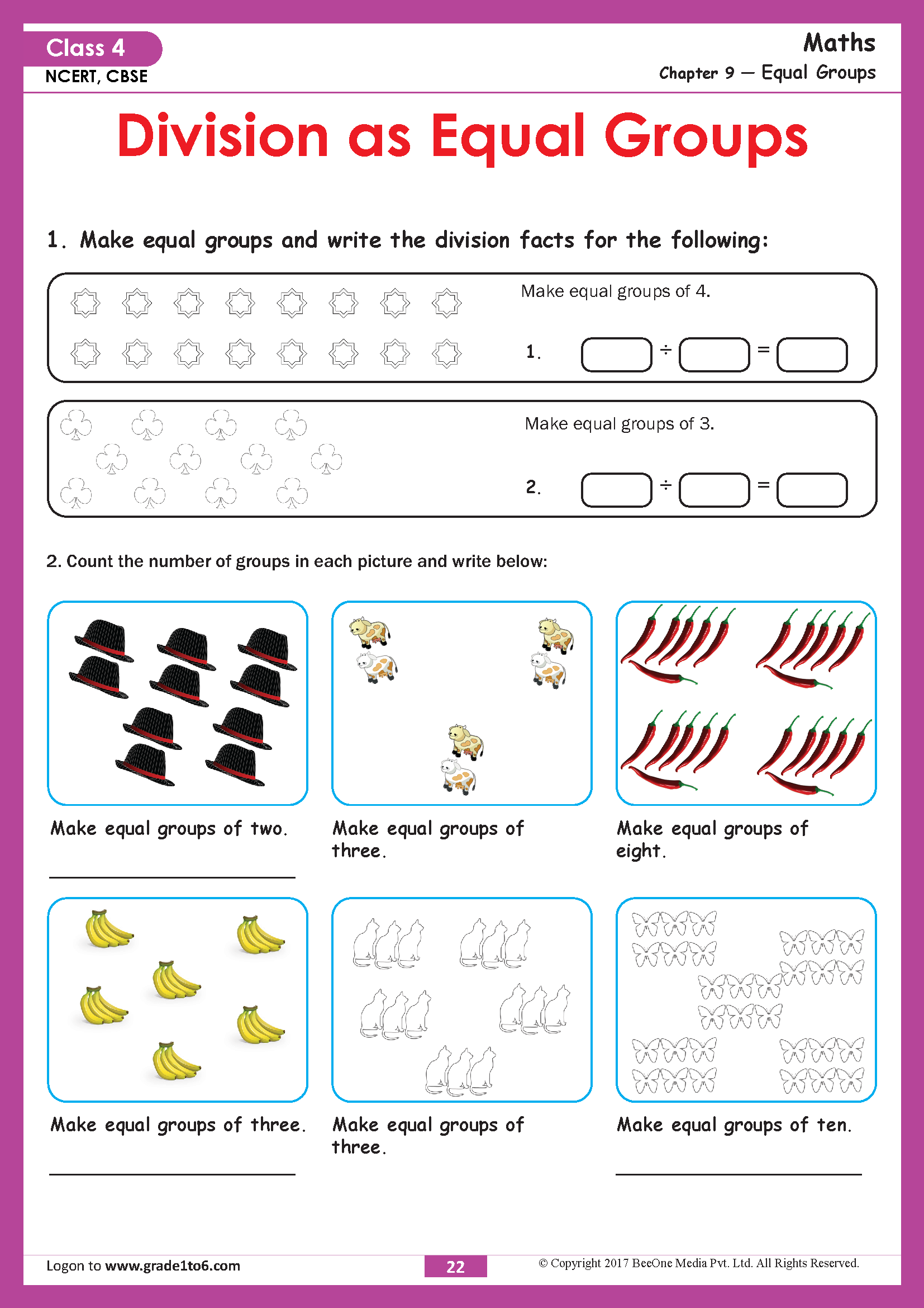 Chapter 9 Equal Groups 