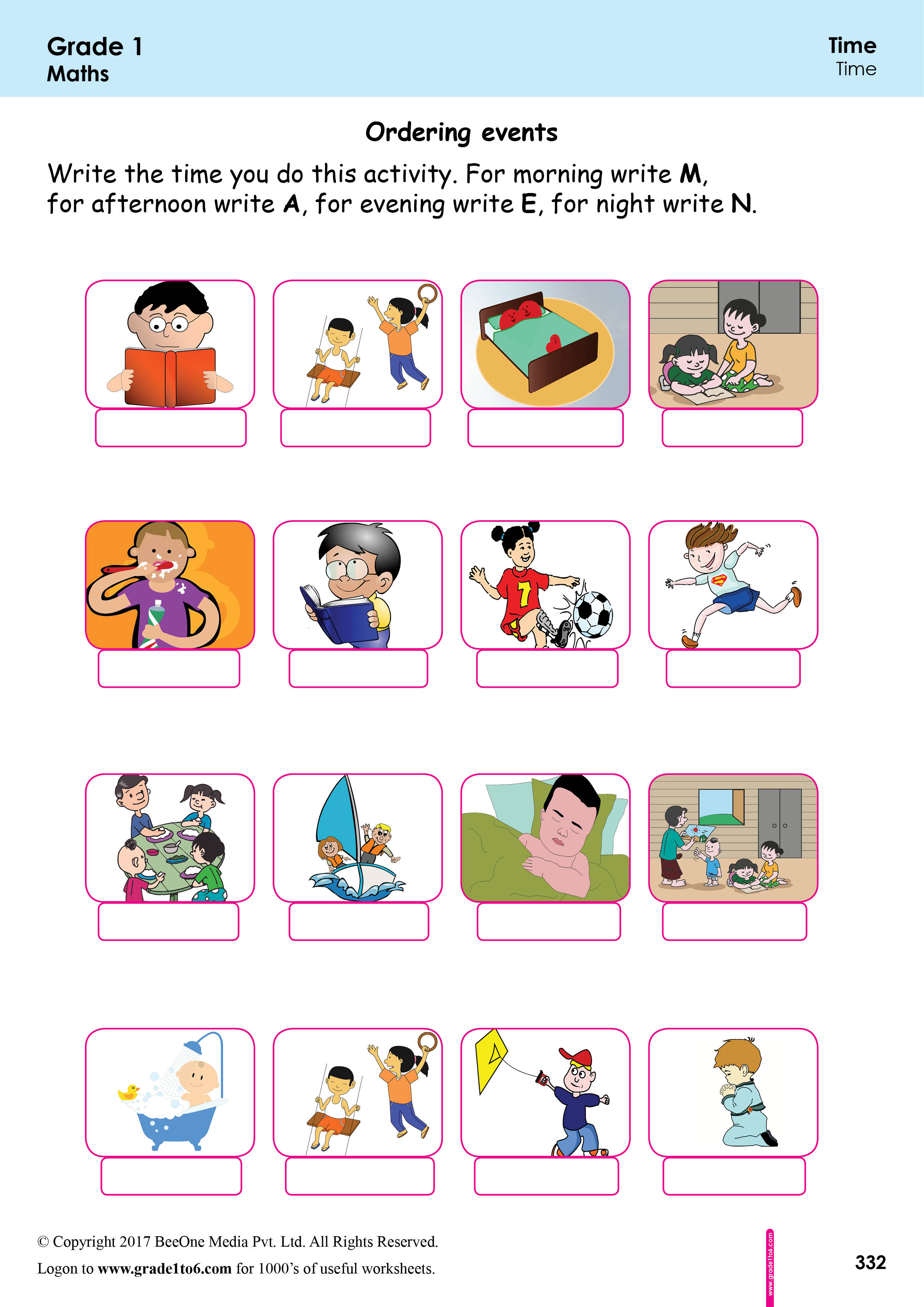 sequencing-events-based-on-time-worksheets-grade1to6