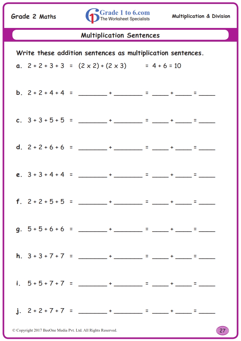 multiplication-as-repeated-worksheets-www-grade1to6