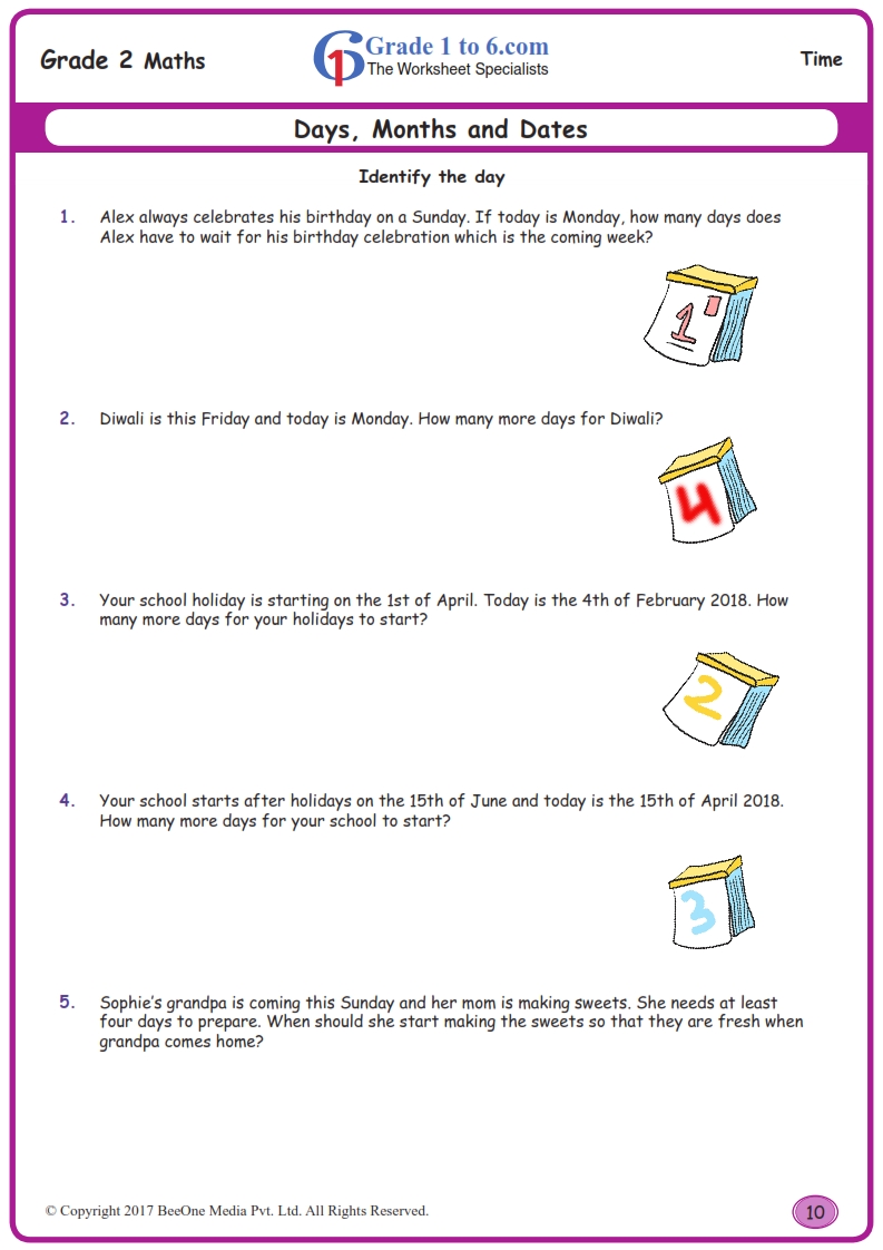 grade 2 word problems in time worksheet www grade1to6 com