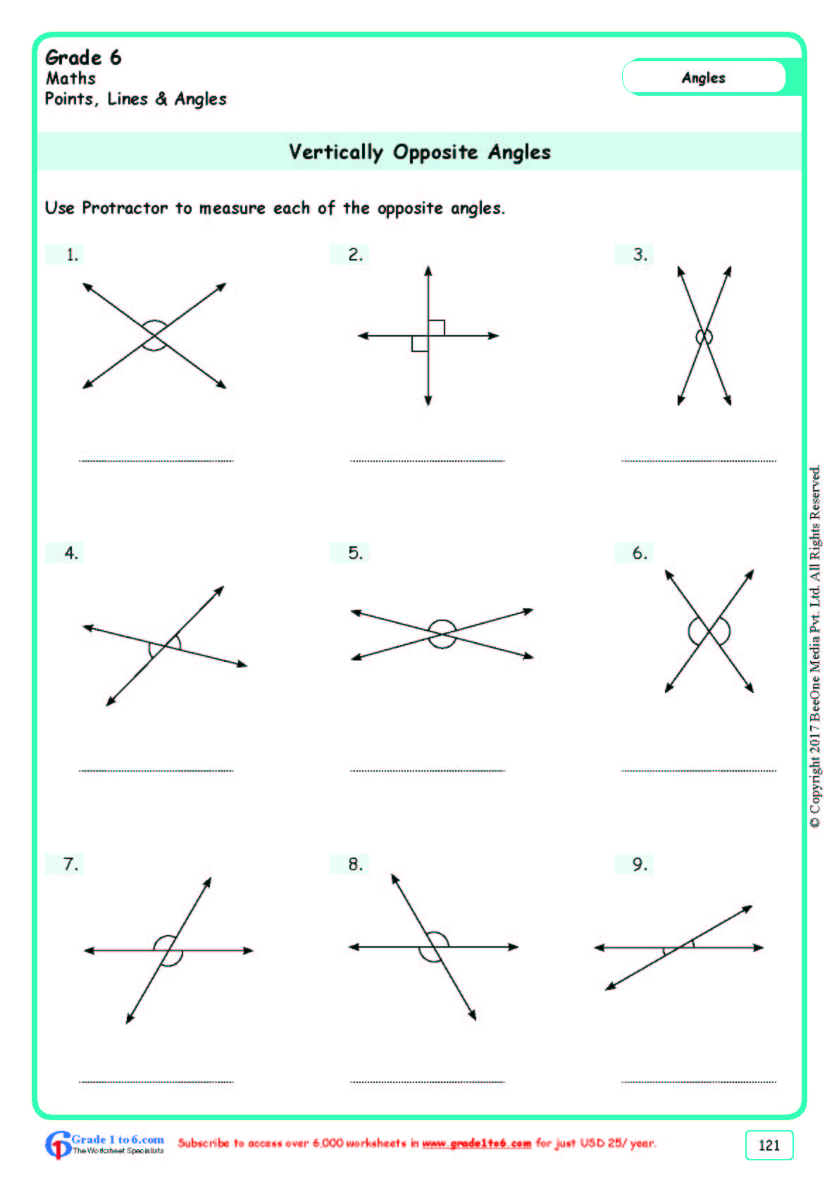 Vertical And Adjacent Angles Worksheet Pdf Throughout Vertical Angles Worksheet Pdf