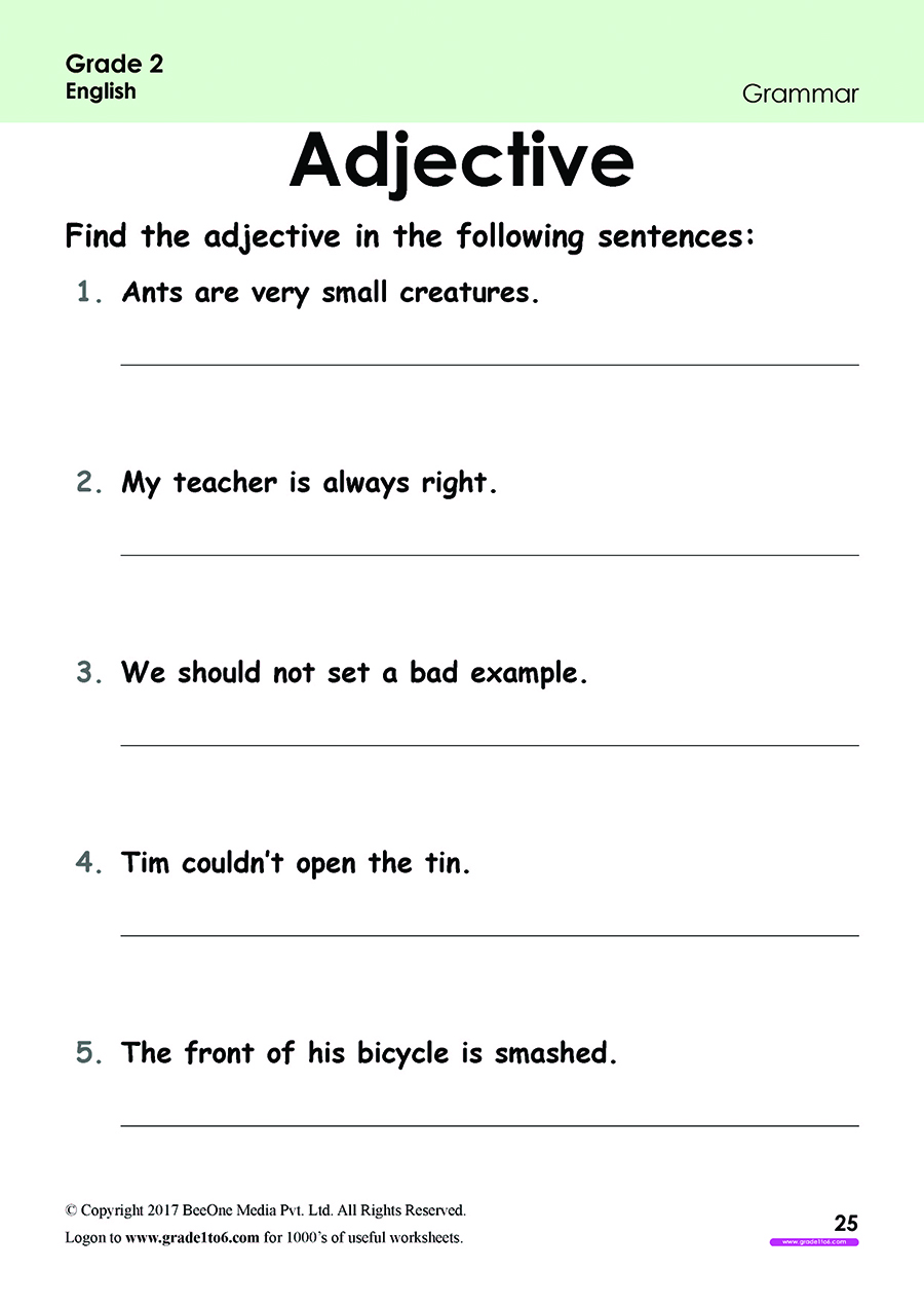 Class 2Nd English Grammar Worksheet Grade 2 Grammar Worksheets K5 Learning Jumpstart s Wide