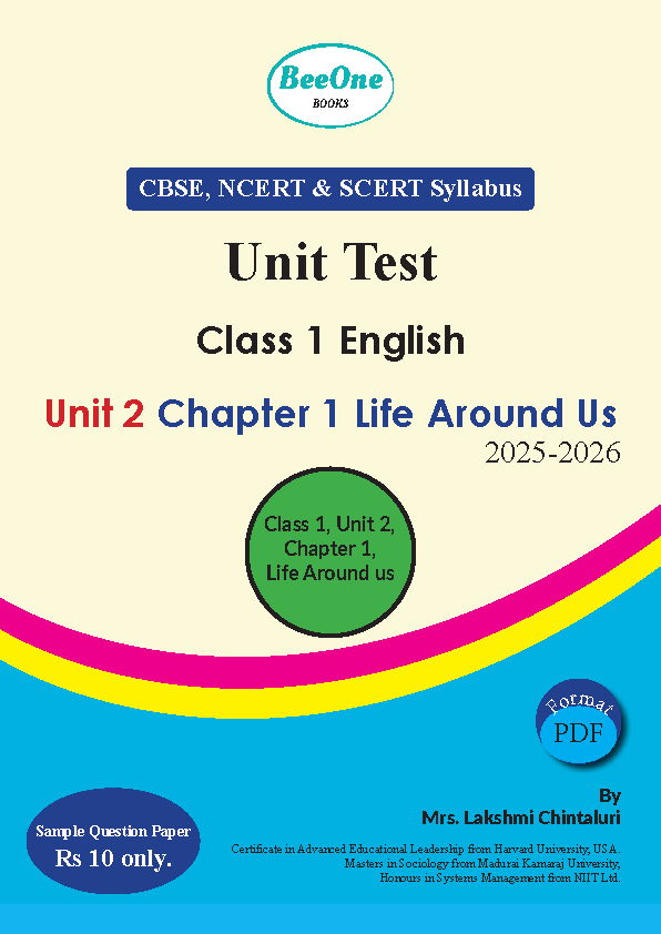 Question Paper Unit 2 Chapter 1 Life Around Us