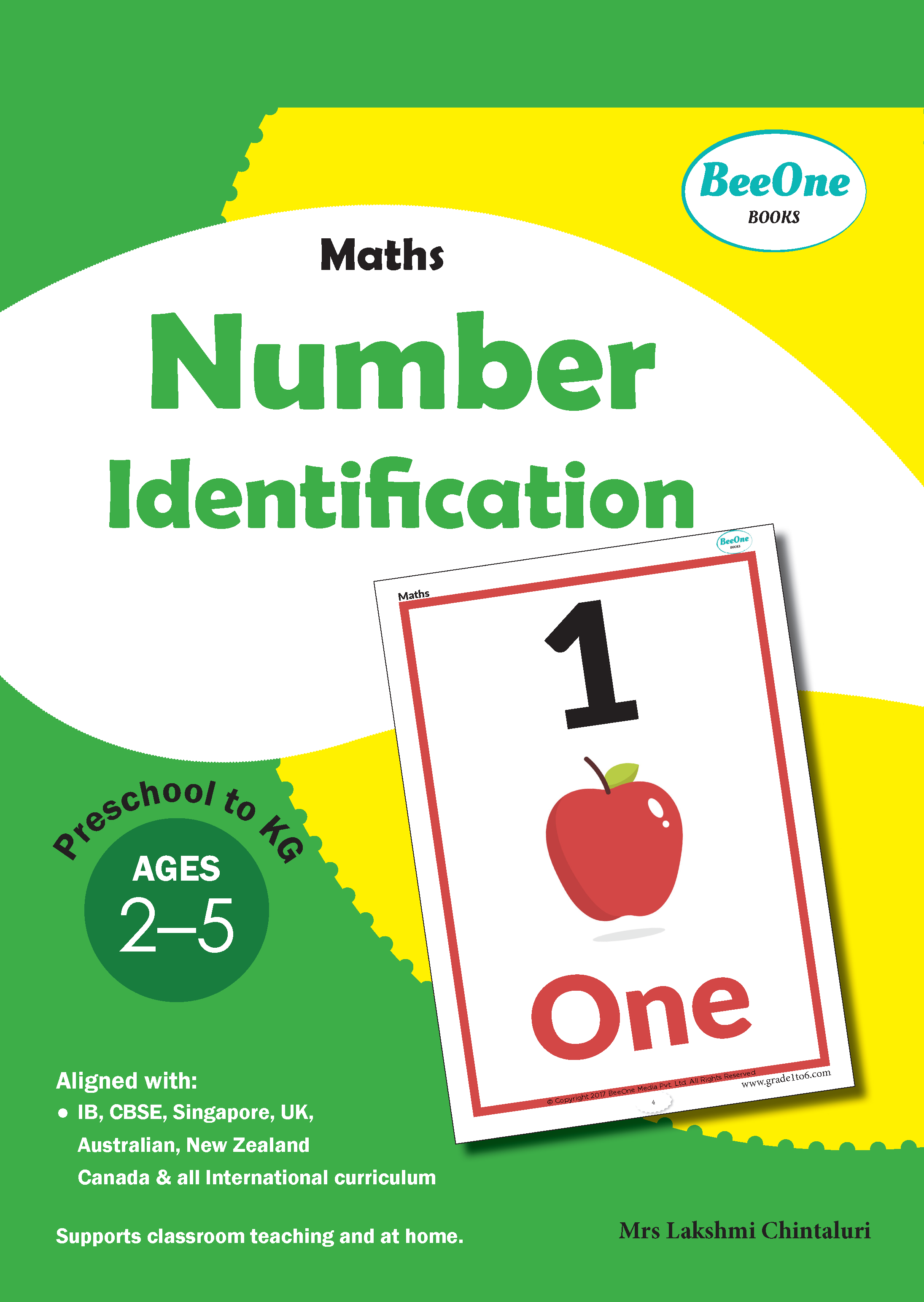 Preschool and KG Number Identification Workbook for Kids 2–5 | Beeone Books