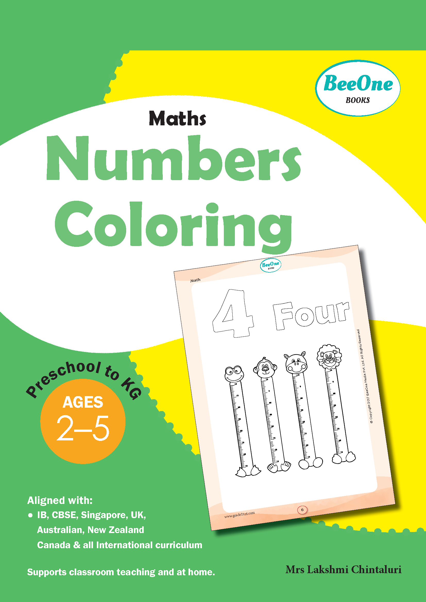 Number Coloring workbook for Preschool & KG