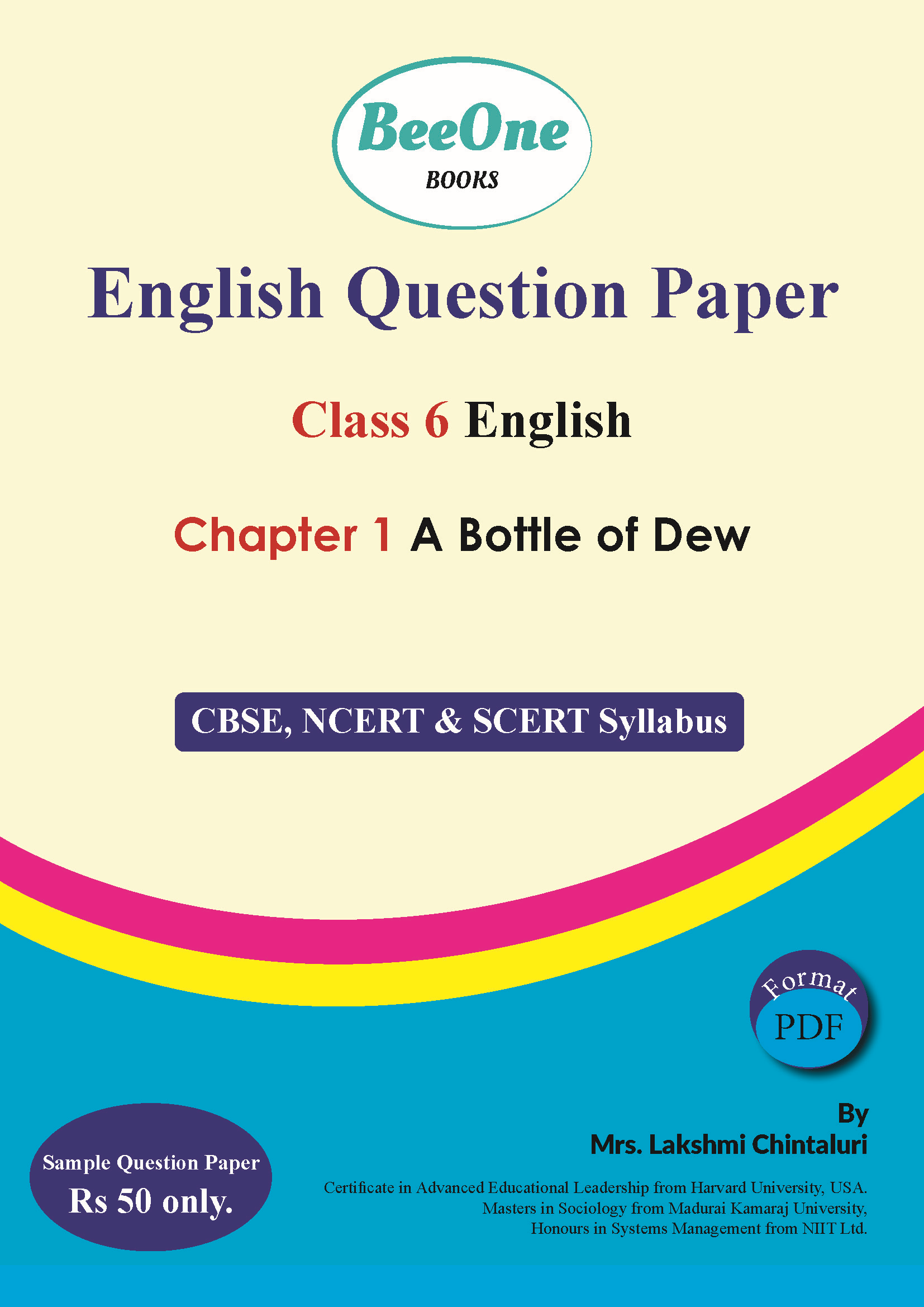 Question Paper A Bottle of Dew, Raven and Fox, Rama to the Rescue