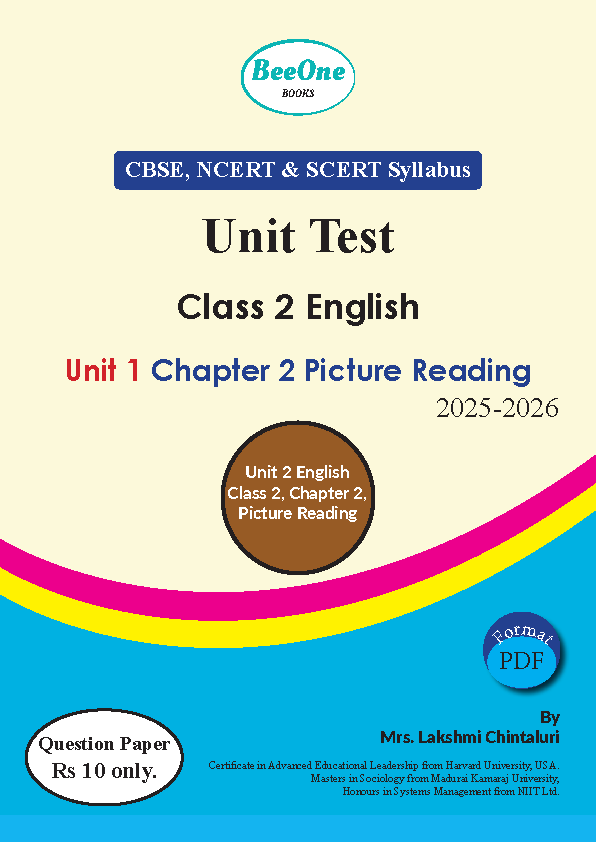 Question paper Unit 1 Chapter 2 Picture Reading