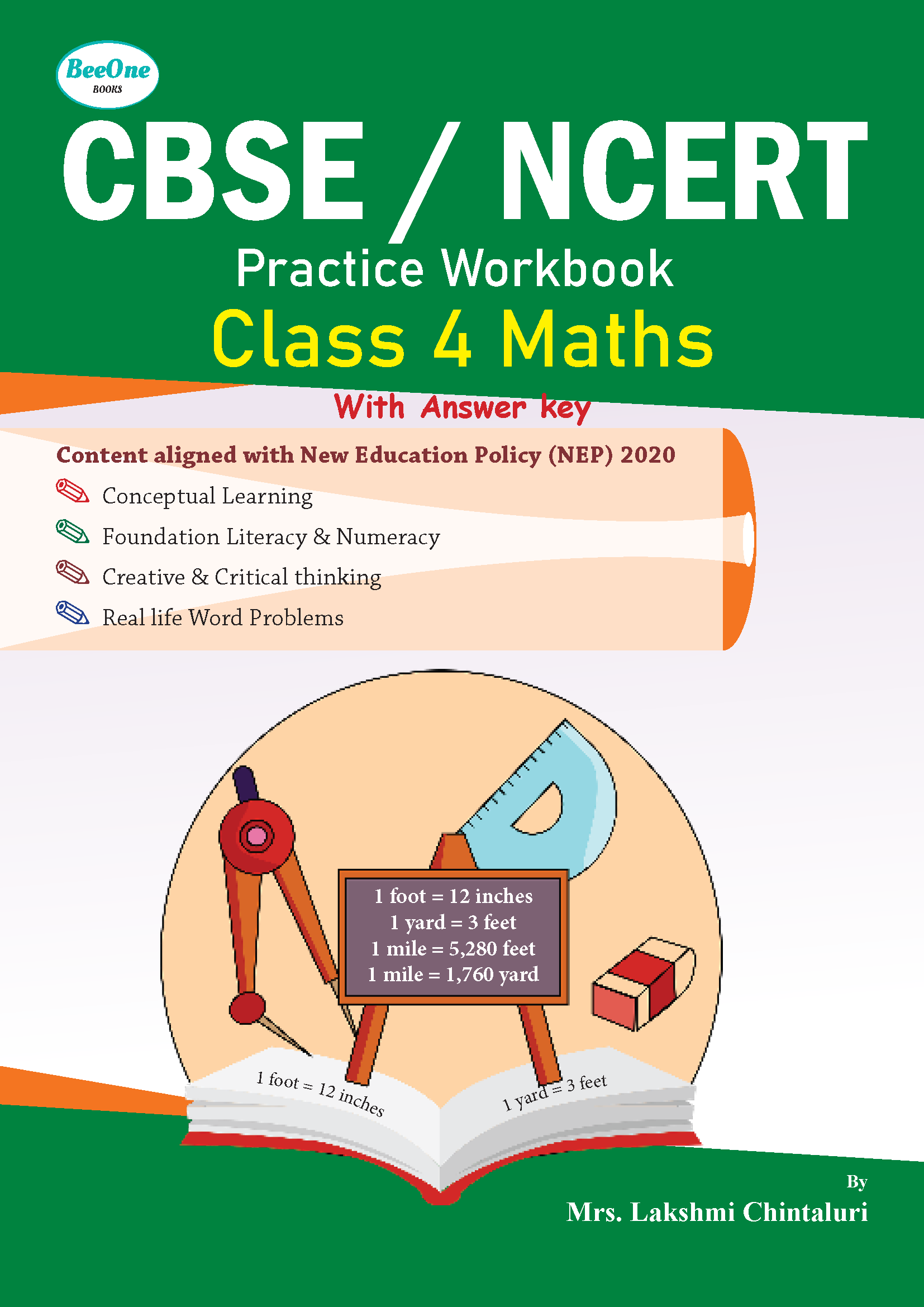 NCERT Class 4 Maths Workbook | BeeOne Books