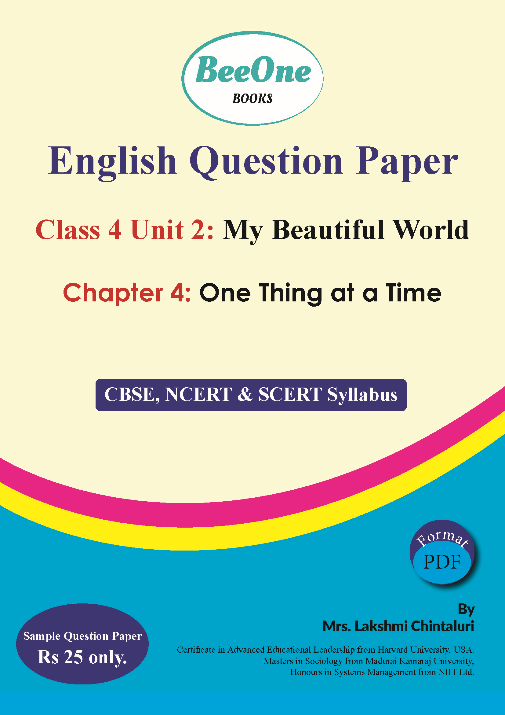 Question Paper One Thing at a Time