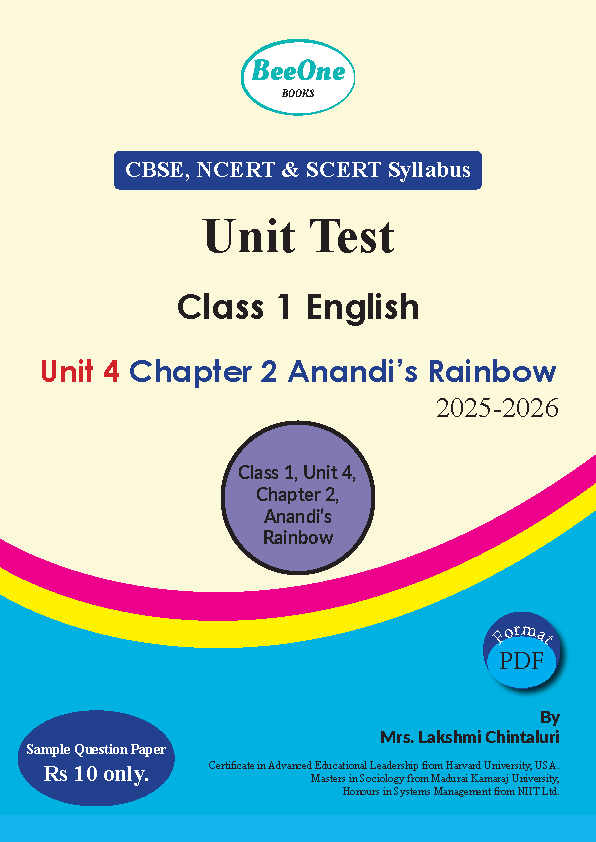 Question Paper Unit 4 Chapter 2 Anandis Rainbow