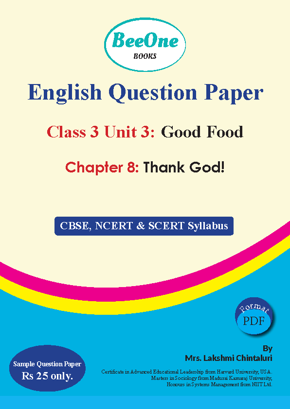 Question paper Thank God