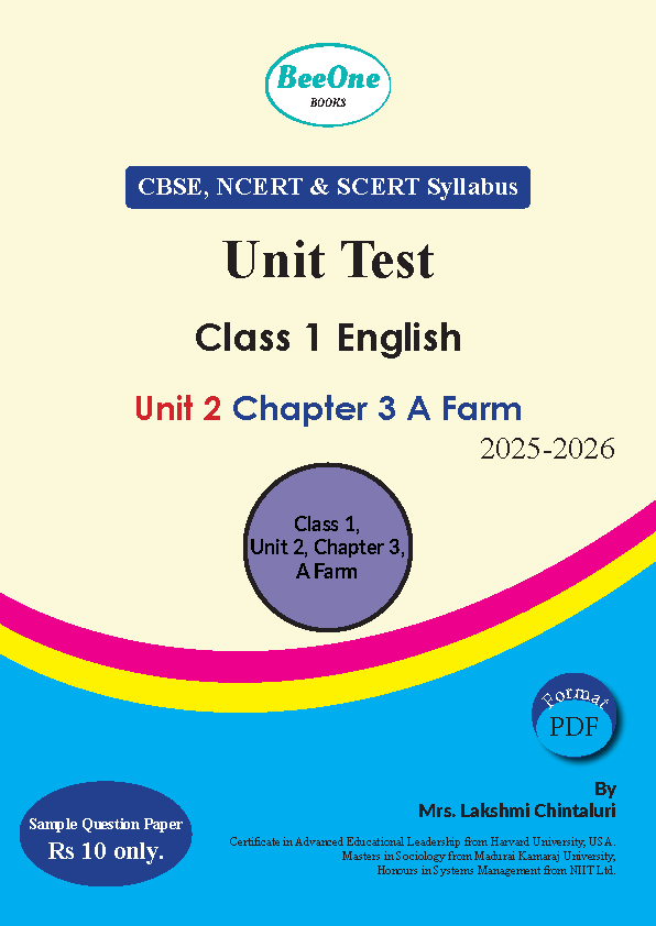 Question Paper Unit 2 Chapter 3 A Farm