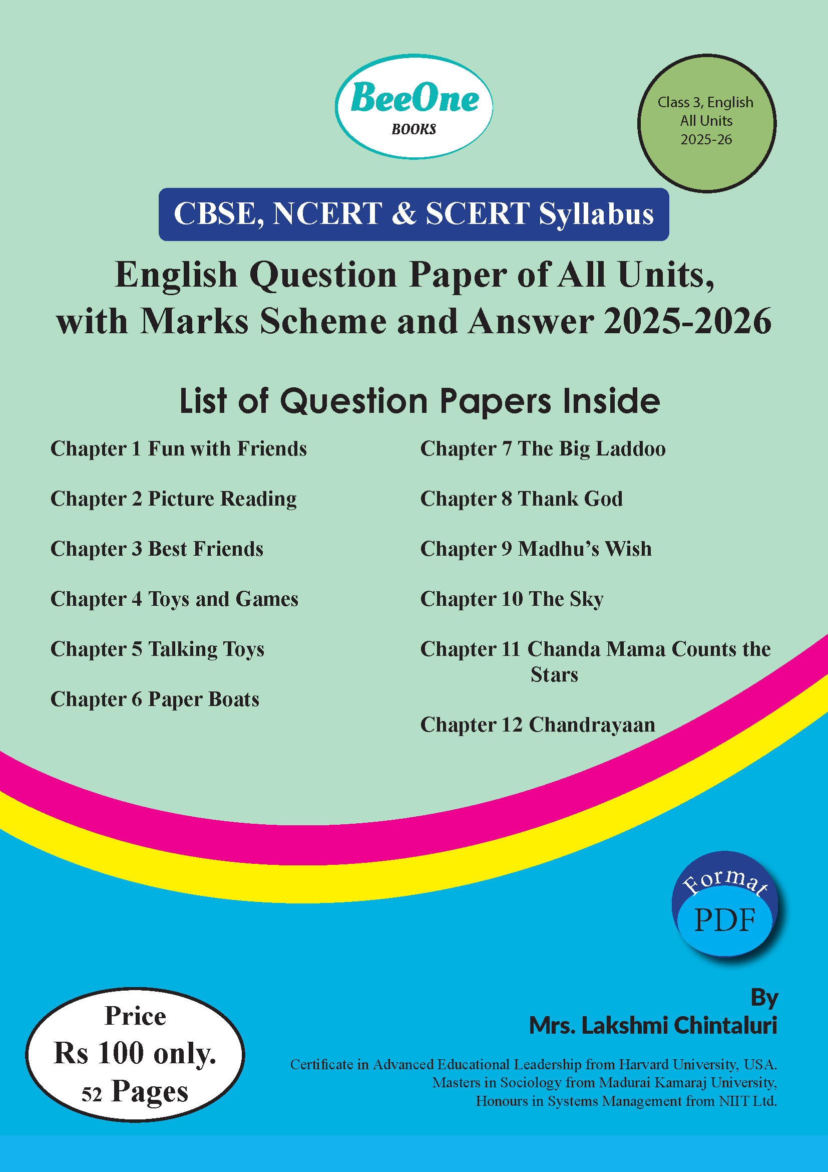 Class 3 English Sample Question paper 2026